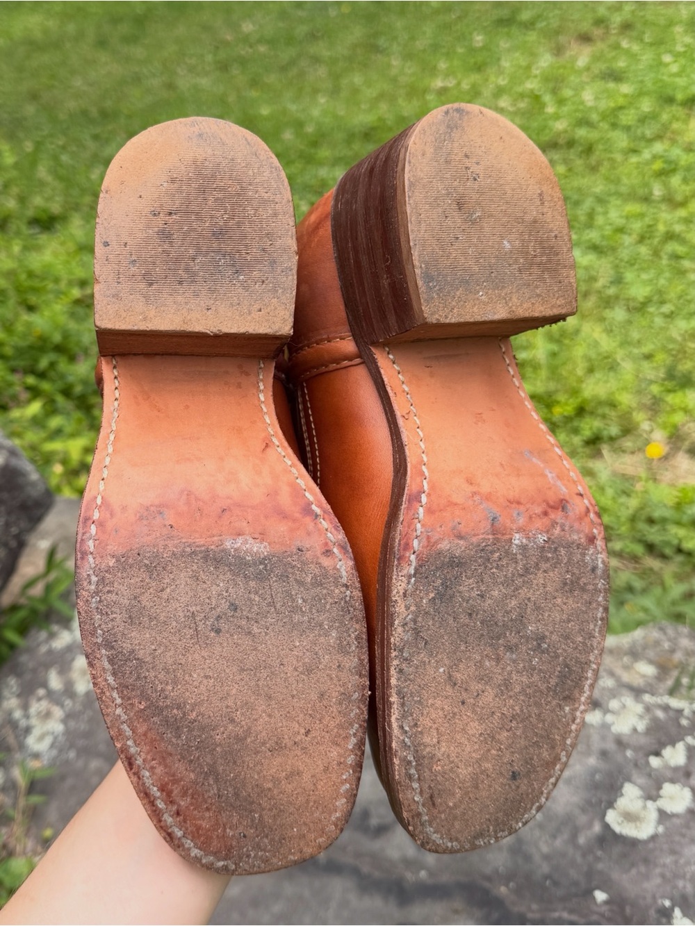 VINTAGE Frye stitched campus boots - Picture 6 of 6